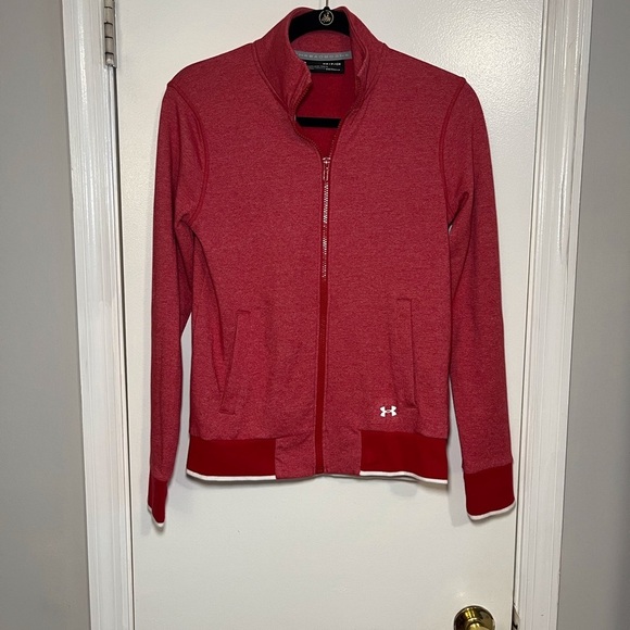 Under Armour All Season Full Zip Jacket Red Women's Size: SM/P/CH - Picture 5 of 5